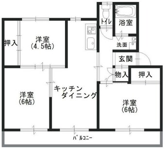 間取図 ヴィラナリー志度　Ⅲ棟