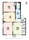 バティアスA 3DKの間取り