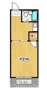 コート紙町Ⅴ 1Kの間取り