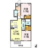 スカイパークス林町 2LDKの間取り