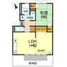 グリーンガーデン　Ｃ棟 1LDKの間取り