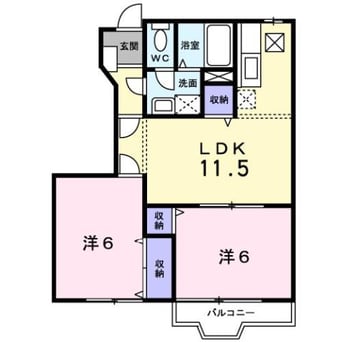 間取図 キャンディ　ポップＣ