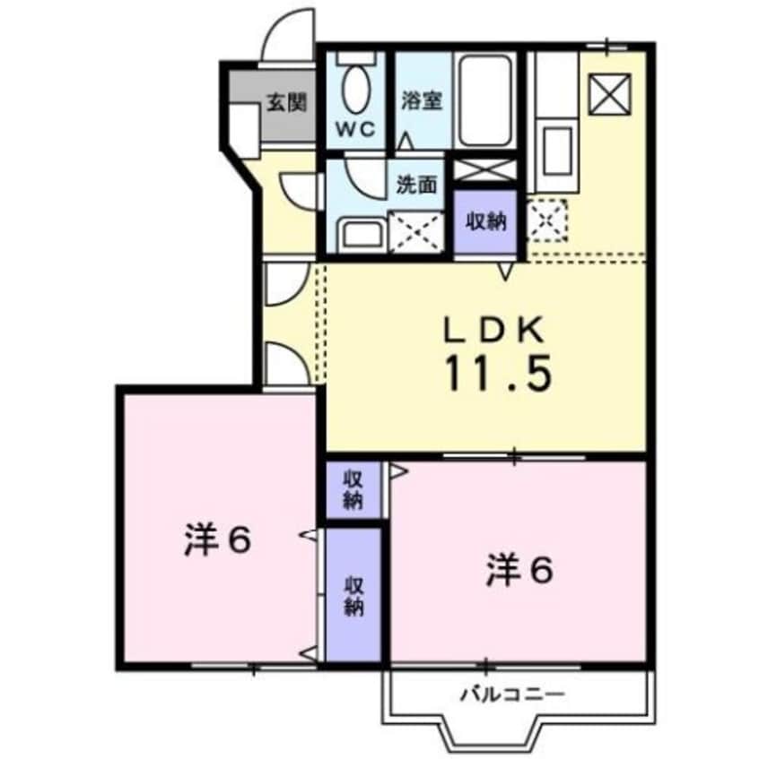 間取図 キャンディ　ポップＣ