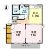 クレストヤマ 2Kの間取り