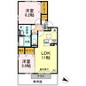 グレイシア 2LDKの間取り