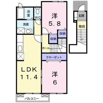 間取図 サニーサイド　ハウス　森Ｄ