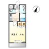 カリーノ桜井Ⅱ 1Kの間取り