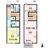 グレースタウン川津　Ａ 1DK+Sの間取り