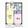 エルディム川善 1LDKの間取り