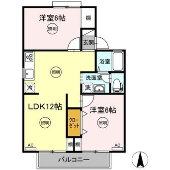 間取図 サンハイツM　B棟