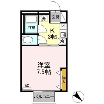 間取図 シャトル西春日 B棟