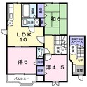 アンソレイエの間取図