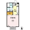 サンハイツ　A棟 1Kの間取り
