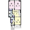 ヒーリング　Ａ 3DKの間取り