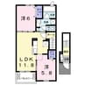メゾングレース　Ｄ 2LDKの間取り