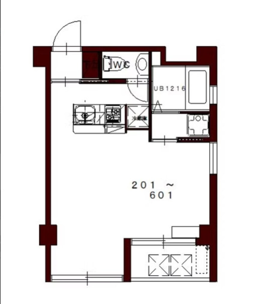 間取図 コリドールエスエフ