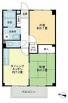 フォブール綾歌 2DKの間取り