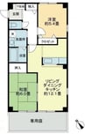 フォブール大森 2LDKの間取り