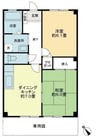 フォブール本大 2DKの間取り