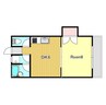コーポ室町 1DKの間取り