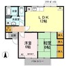 サンタウン寺井　A棟 2LDKの間取り