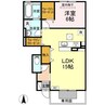 サンライズヤマダ B棟 1LDKの間取り