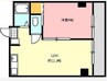 コンフォール錦町 1LDKの間取り