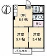 シーサイド・ハイツ　C棟 2DKの間取り