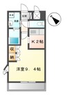センチュリーＭ 1Kの間取り
