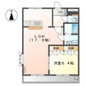 ステイブル円座Ⅱ 1LDKの間取り