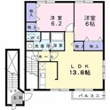 メゾン若葉　Ａの間取図