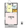第２メールブルー 1Kの間取り