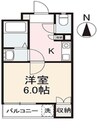 ジュネスM 1Kの間取り
