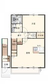 ジョイフレンド A棟 1LDKの間取り