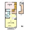 セジュール 1LDKの間取り