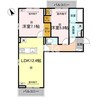 J.リヴェール高松西宝町　A棟 2LDKの間取り