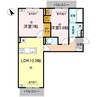 J.リヴェール高松西宝町　A棟 2LDKの間取り