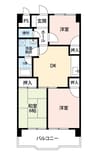 ニューセンチュリー 3DKの間取り