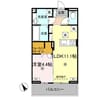 J.リヴェール高松西宝町　B棟 1LDKの間取り