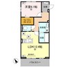 J.リヴェール高松西宝町　C棟 1LDKの間取り