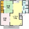 セジュールKEI　A棟 2LDKの間取り