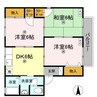 セジュールKEI　Ｂ棟 3DKの間取り