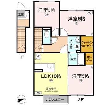 間取図 メゾン　シンシア