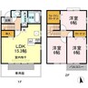 Ｔ’ｓスクエア　B棟 3LDKの間取り
