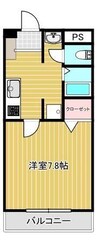 メゾン・ドゥ・ボヌール 1Kの間取り