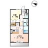 エスポワール 1LDKの間取り