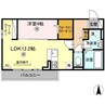 ナーブ屋島　B棟 1LDKの間取り