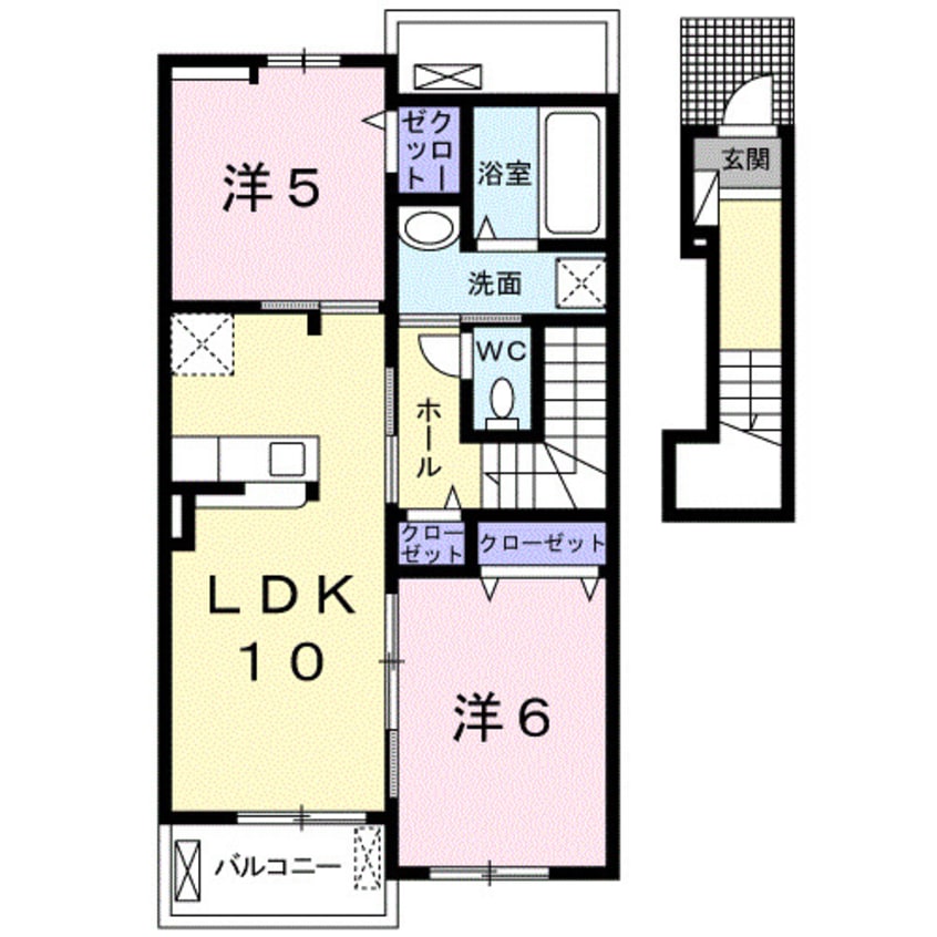 間取図 アントヒルＢ