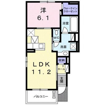間取図 オアシス今津Ａ