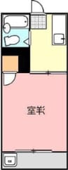 ハイツ太田 1Kの間取り